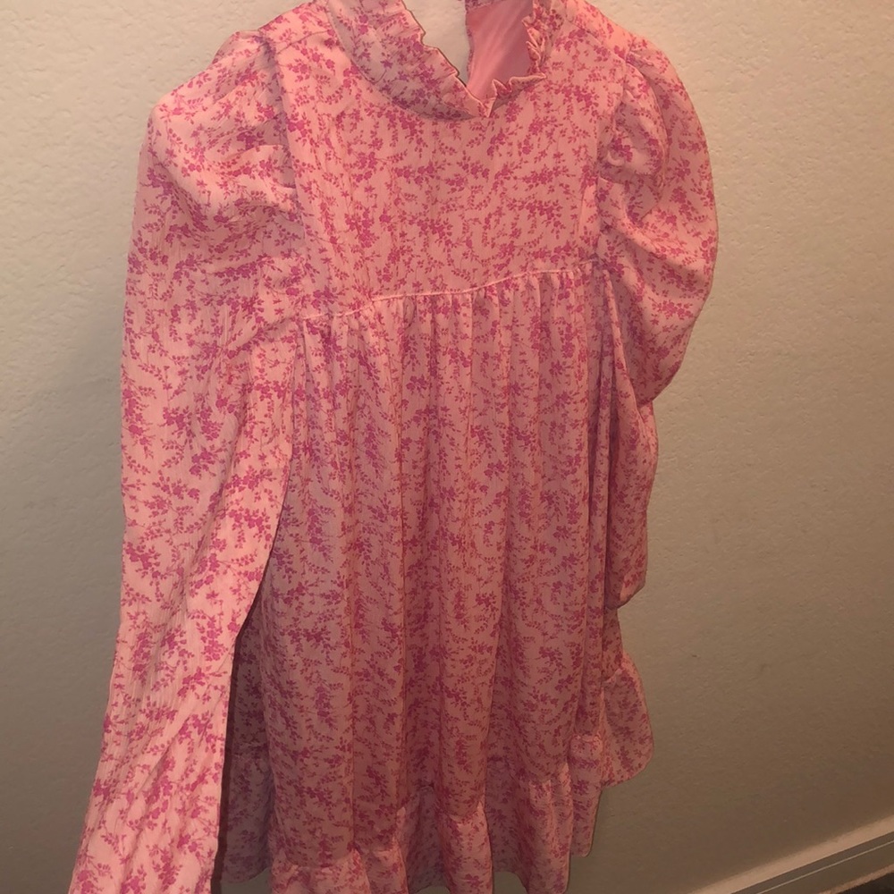 Pink floral Misguided dress